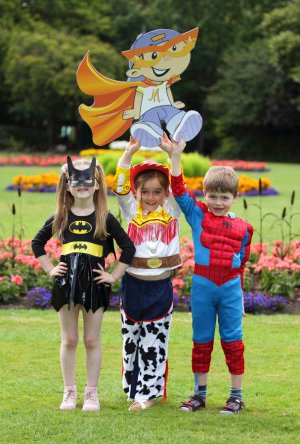 Kids in Superhero Costumes, Arthritis Ireland Photocall.